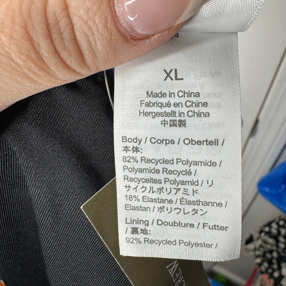 J. CREW NWT Curved-waist cheeky bikini‎ bottom floral block print Size XL - Picture 3 of 6